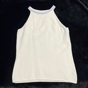J McLaughlin, 100% cotton halter style top. Size medium.